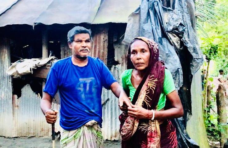 Shibu Kumar Das and his wife